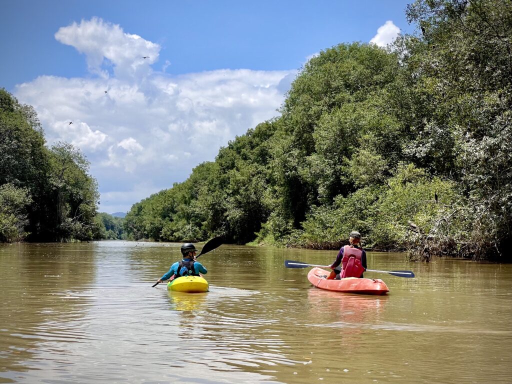 Kayak down the Chone River
